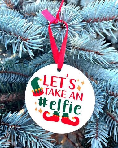 Lets Take An Elfie Christmas Decoration Gift - Candles Sniffs & Gifts 