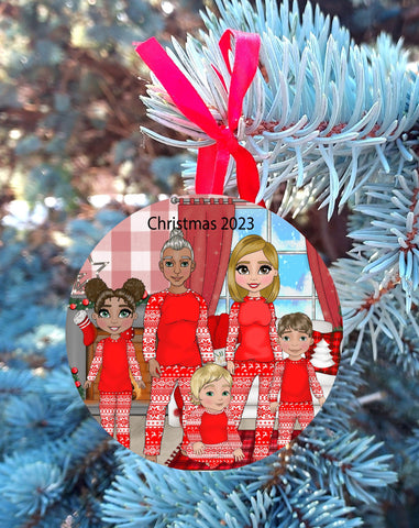 Design your own Personalised Christmas Gift Pyjama Family Decoration - Candles Sniffs & Gifts 