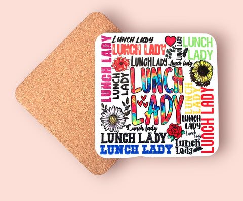 Lunch Lady Coaster Gift - Candles Sniffs & Gifts 