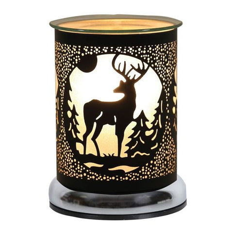 Christmas Black Stag Touch Sensitive Electric Wax Melt Burner Melter - Candles Sniffs & Gifts 