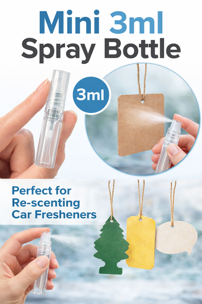 Mini Car Air Freshener Refill Spray Bottle 3ml - Candles Sniffs & Gifts