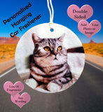 Personalised Scented Car Air Freshener - Add Any Photo, Image Or Wording Mother's/Father's Day Gift - Candles Sniffs & Gifts