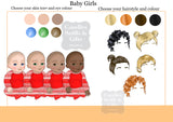 Design your own Personalised Christmas Gift Pyjama Family Coaster Round - Candles Sniffs & Gifts 