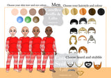 Design your own Personalised Christmas Gift Pyjama Family Mug - Candles Sniffs & Gifts 
