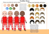 Design your own Personalised Christmas Gift Pyjama Family Cushion Cover - Candles Sniffs & Gifts 