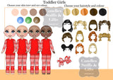 Design your own Personalised Christmas Gift Pyjama Family Coaster Square - Candles Sniffs & Gifts 