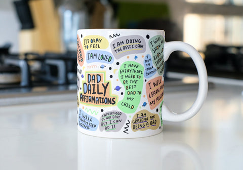Personalised Dad Positive Affirmation Mug - Candles Sniffs & Gifts 