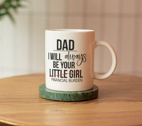 Father's Day Mug 11oz Dad Financial Burden - Candles Sniffs & Gifts 