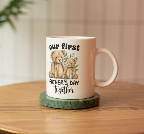 Our First Father's Day Mug 11oz With Box - Candles Sniffs & Gifts 