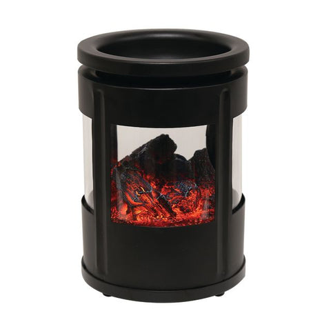 Autumn Winter Christmas Burning Embers LED Hot Plate Electric Black Wax Melt Burner Warmer