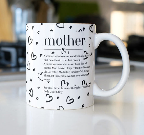 Monochrome Mother Mug - Candles Sniffs & Gifts 