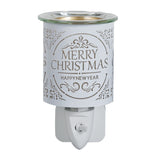 Plug In Electric Wax Melt Burner White Christmas 15w - Candles Sniffs & Gifts 