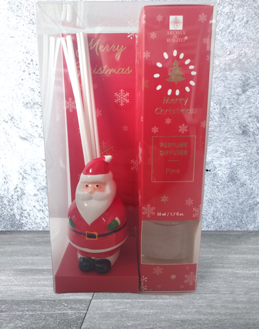 Santa Christmas Ceramic Reed Diffuser Pine - Candles Sniffs & Gifts 