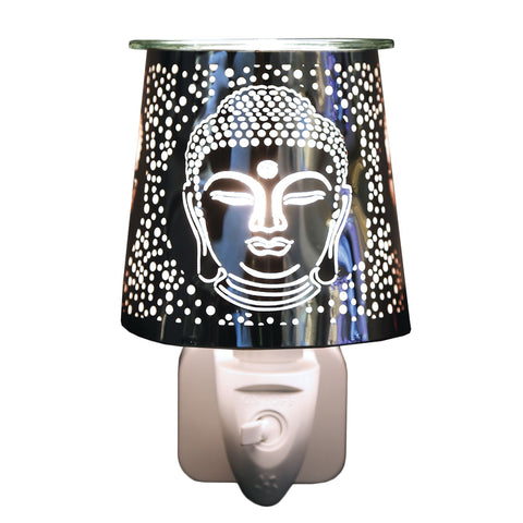 Silver Buddha plug in electric warmer 15w - Candles Sniffs & Gifts 