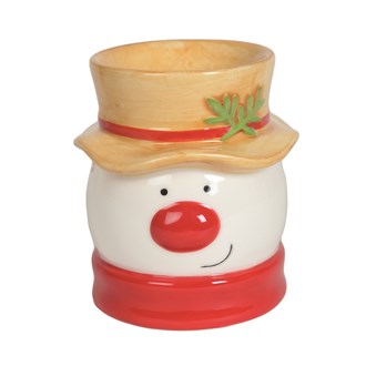 Jolly Snowman 12cm Christmas Tea Light burner - Candles Sniffs & Gifts 