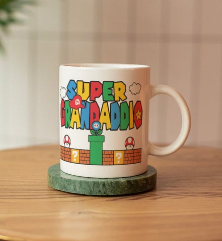 Father's Day Mug For Grandad Super Grandaddio 11oz - Candles Sniffs & Gifts 