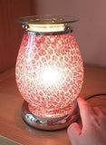 Pink Red Leopard Print Glitter Touch Sensitive Electric Wax Burner - Candles Sniffs & Gifts 