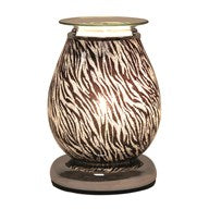 Gold Brown Animal Stripe Print Touch Sensitive Electric Wax Burner - Candles Sniffs & Gifts 