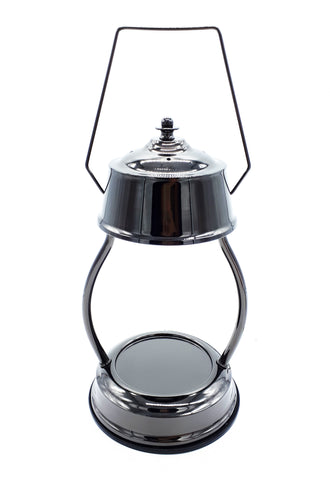 Black Chrome Electric Candle Warmer Lantern Lamp 35w - Candles Sniffs & Gifts 