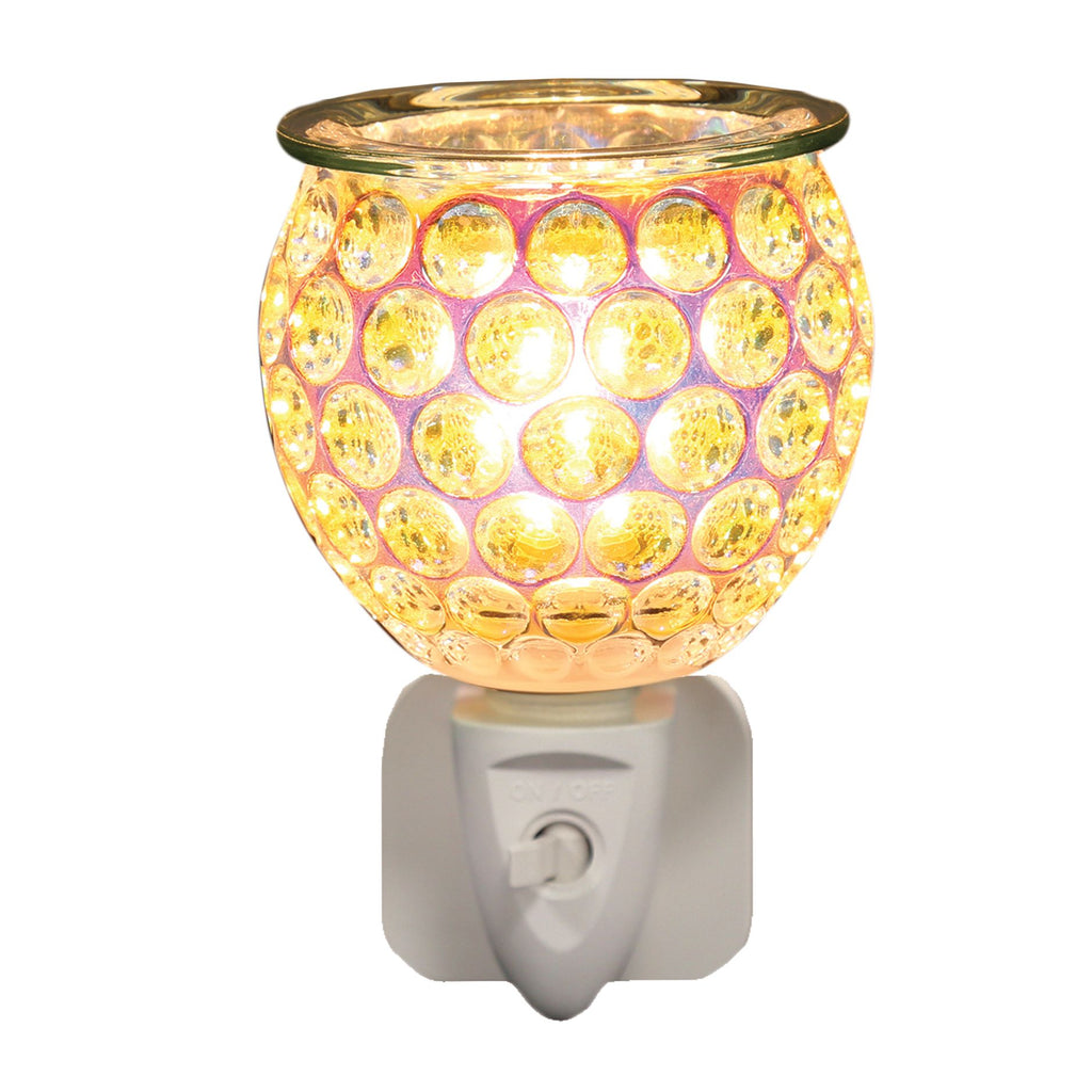 Circle Glass Plugin Electric Wax Melt Burner 15w Candles Sniffs & Gifts