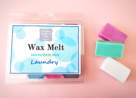 Wax Melt Selection Box - Laundry - Candles Sniffs & Gifts 