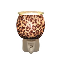 Brown Gold Leopard Print Electric Burner Plug In 15w - Candles Sniffs & Gifts 