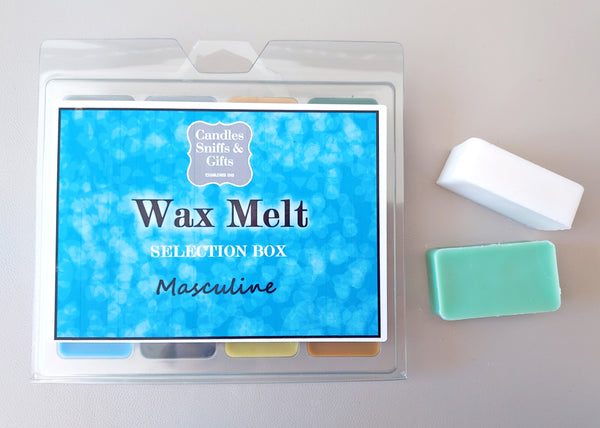 Father's Day Wax Melt Selection Box - Masculine - Candles Sniffs & Gifts 