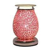 Pink Red Leopard Print Glitter Touch Sensitive Electric Wax Burner - Candles Sniffs & Gifts 