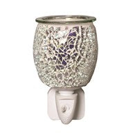Plug In Wax Warmer Electric Burner 15w Silver - Candles Sniffs & Gifts 
