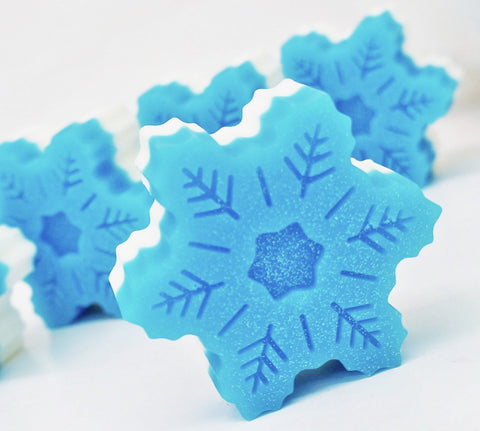 Christmas Vanilla Peppermint Snowflake Wax Melt Snap Bar - Candles Sniffs & Gifts 